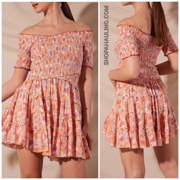 Poupette St. Barth Soledad Mini Dress Yellow Dalia - Picture 1 of 11